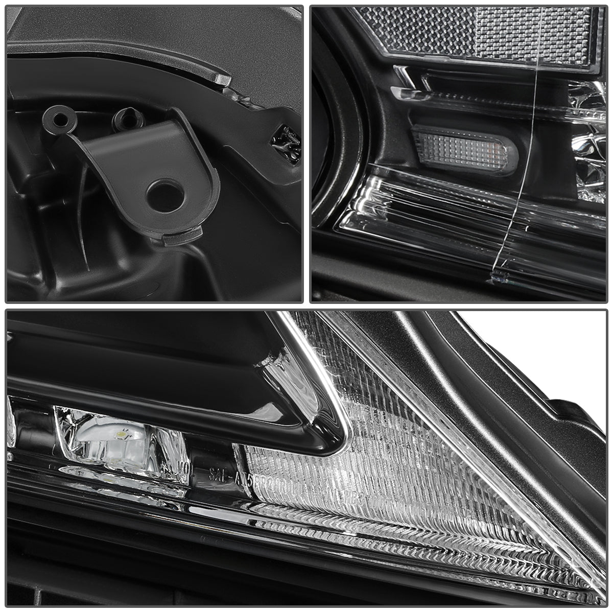 FAROS 13-15 LEXUS RX350, RX450H - FITS MODELS W/ HALOGEN HEADLIGHTS ONLY - PROJECTOR - H11 LOW BEAM / 9005 HIGH BEAM/ 168 SIDE MARKER / 7440A SIGNAL - CHROME HOUSING / CLEAR CORNER