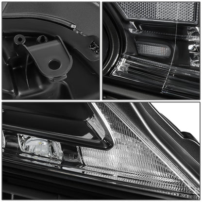 FAROS 13-15 LEXUS RX350, RX450H - FITS MODELS W/ HALOGEN HEADLIGHTS ONLY - PROJECTOR - H11 LOW BEAM / 9005 HIGH BEAM/ 168 SIDE MARKER / 7440A SIGNAL - CHROME HOUSING / CLEAR CORNER