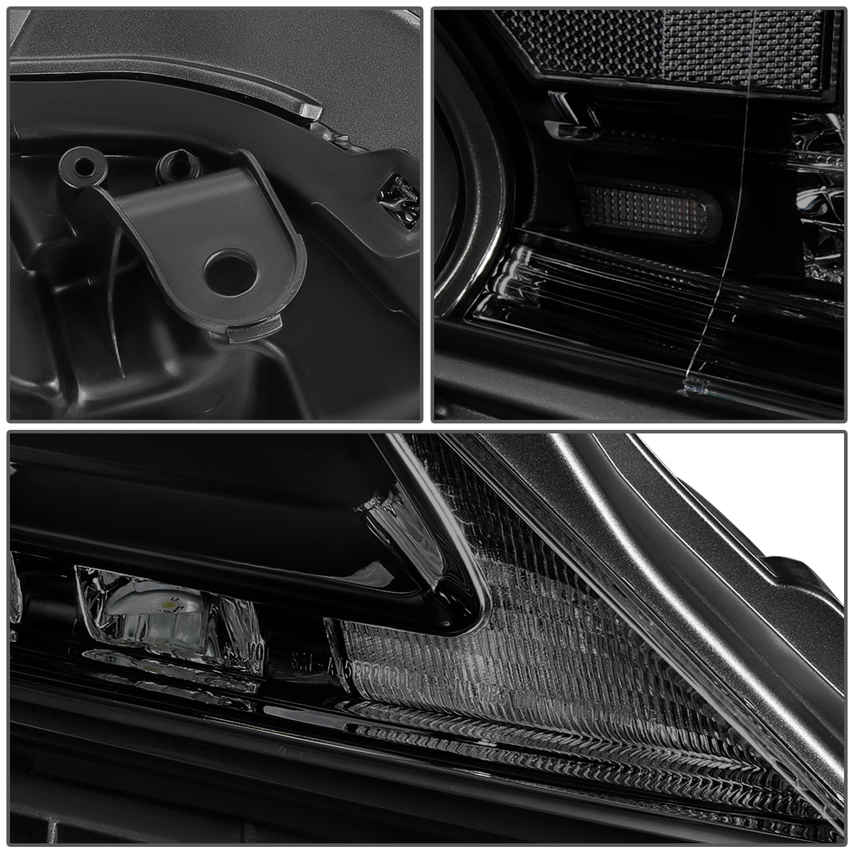 FAROS 13-15 LEXUS RX350, RX450H - FITS MODELS W/ HALOGEN HEADLIGHTS ONLY - PROJECTOR - H11 LOW BEAM / 9005 HIGH BEAM/ 168 SIDE MARKER / 7440A SIGNAL - SMOKE HOUSING / AMBER CORNER