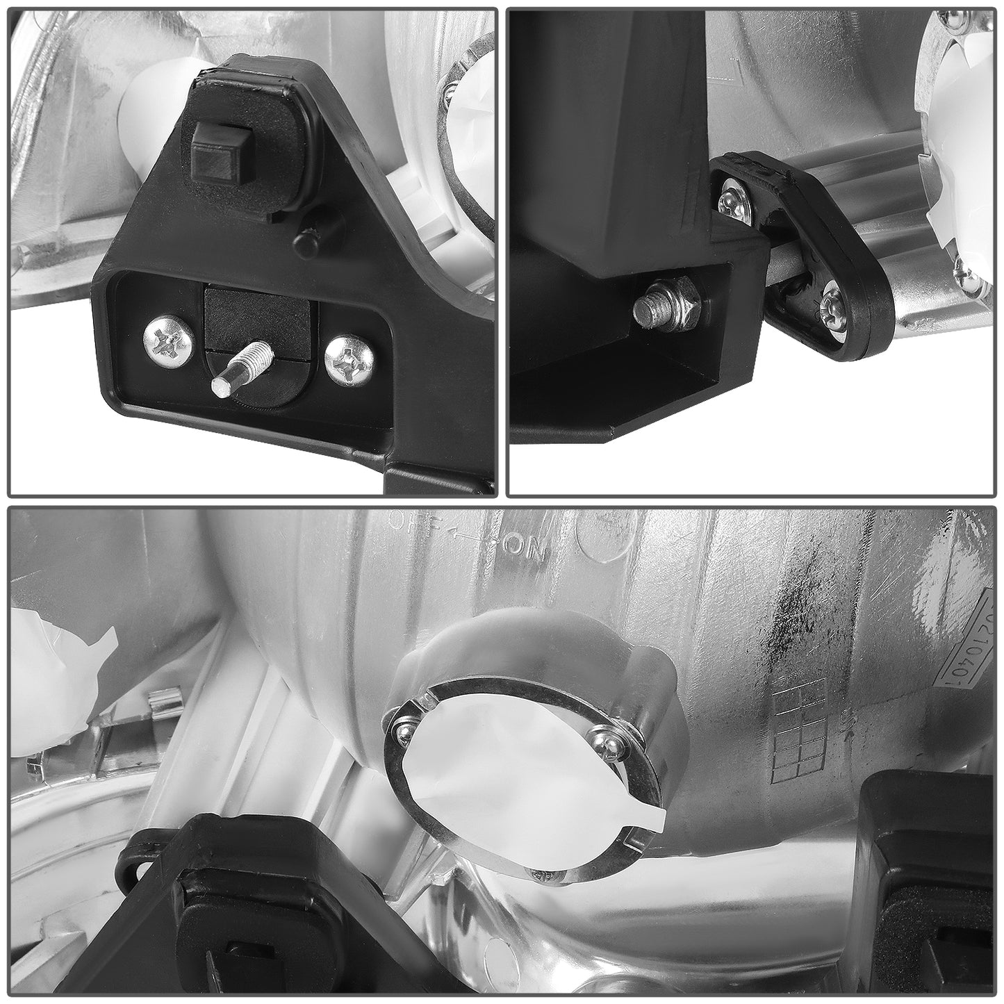 FAROS 98-04 CHEVY S10 / BLAZER - 4PC - 9006 LOW BEAM / 9005 HIGH BEAM - SMOKE HOUSING / CLEAR CORNER