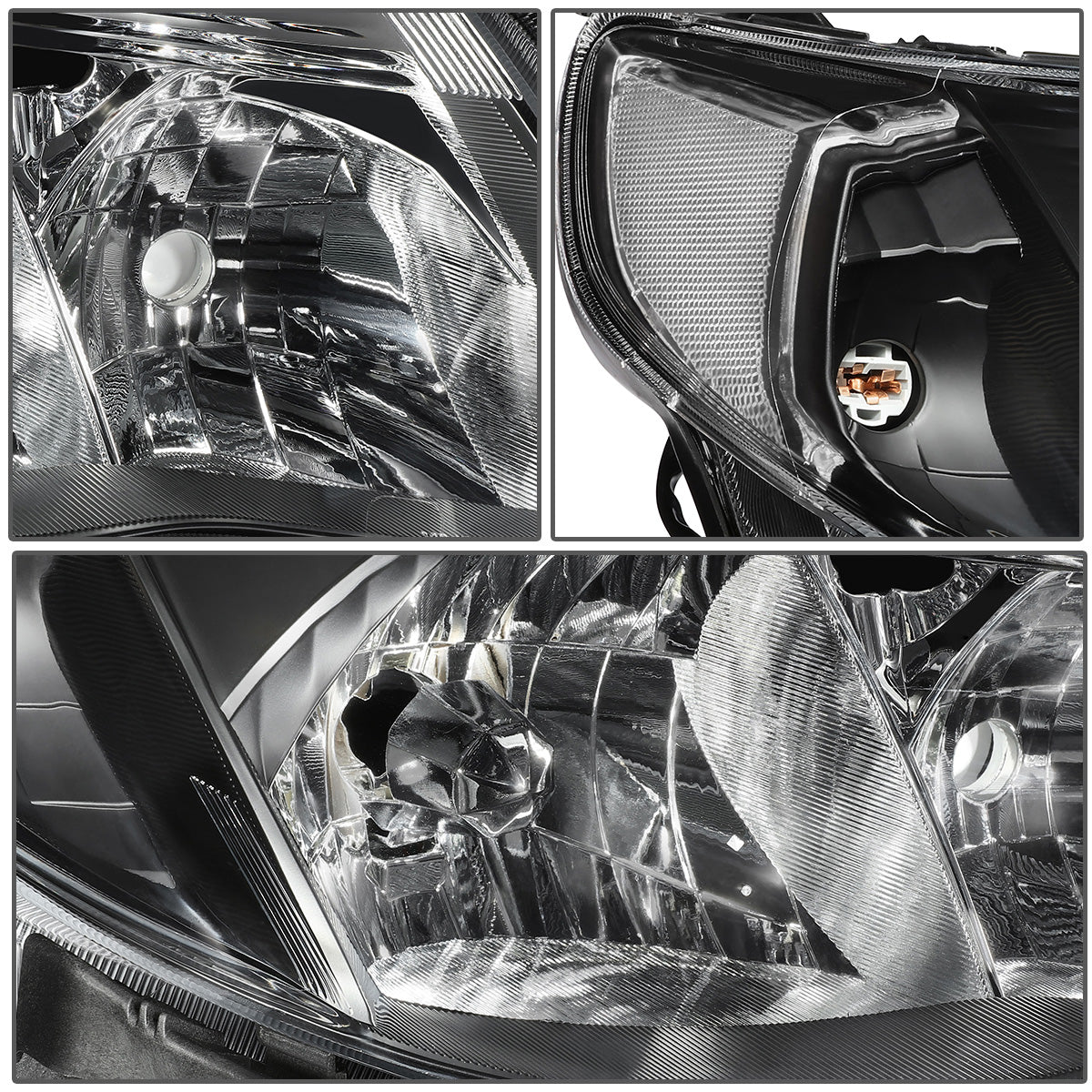 FAROS 09-13 SUBARU FORESTER - FITS MODELS W/ HALOGEN HEADLIGHTS ONLY - 9006 LOW BEAM / 9005 HIGH BEAM - BLACK HOUSING / CLEAR CORNER