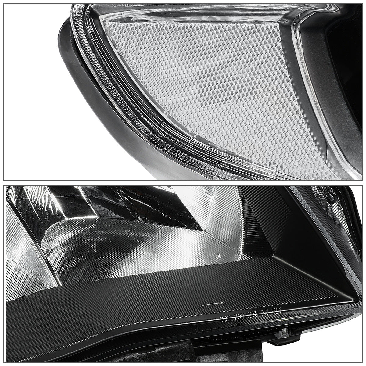 FAROS 09-13 SUBARU FORESTER - FITS MODELS W/ HALOGEN HEADLIGHTS ONLY - 9006 LOW BEAM / 9005 HIGH BEAM - BLACK HOUSING / CLEAR CORNER