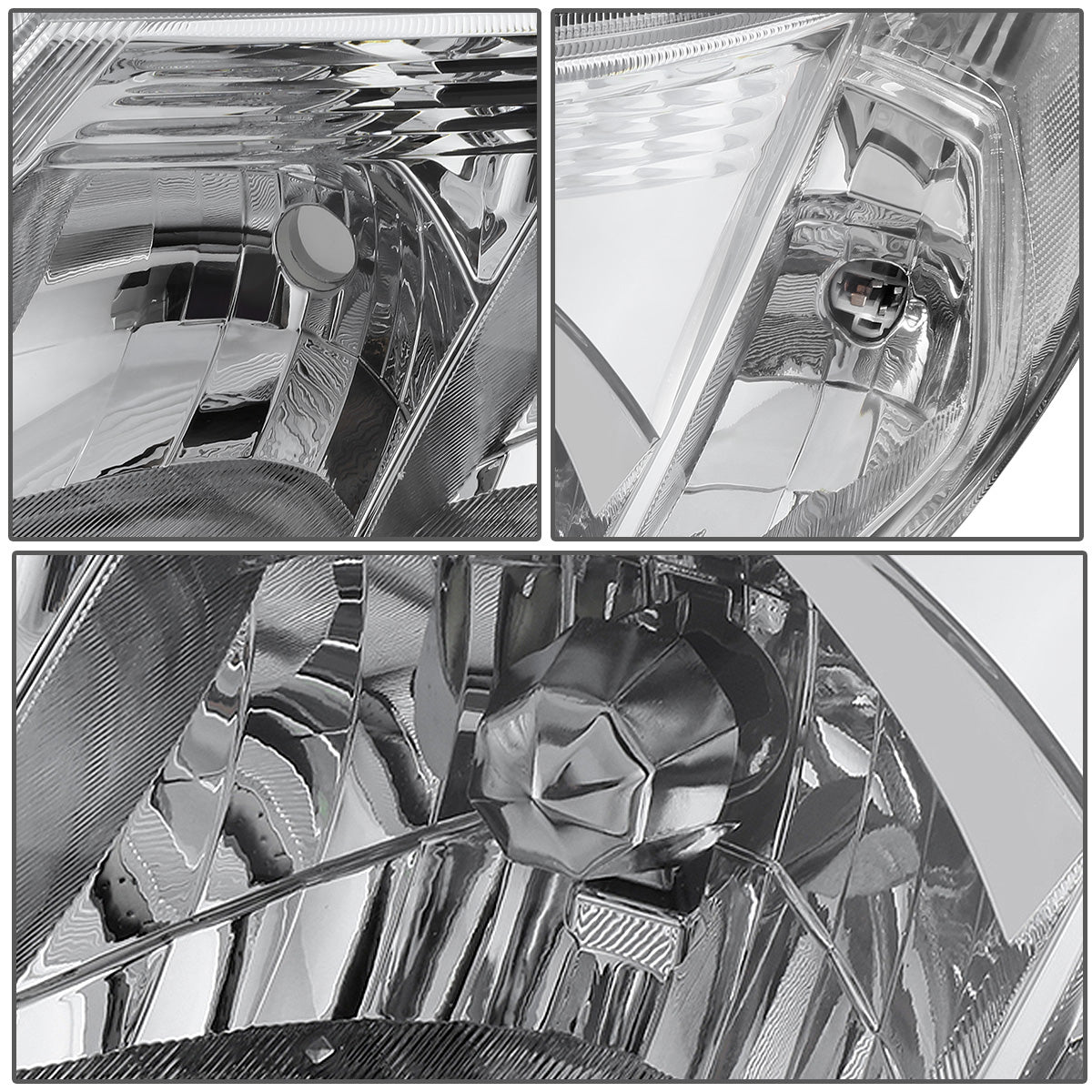 FAROS 09-13 SUBARU FORESTER - FITS MODELS W/ HALOGEN HEADLIGHTS ONLY - 9006 LOW BEAM / 9005 HIGH BEAM - CHROME HOUSING / CLEAR CORNER