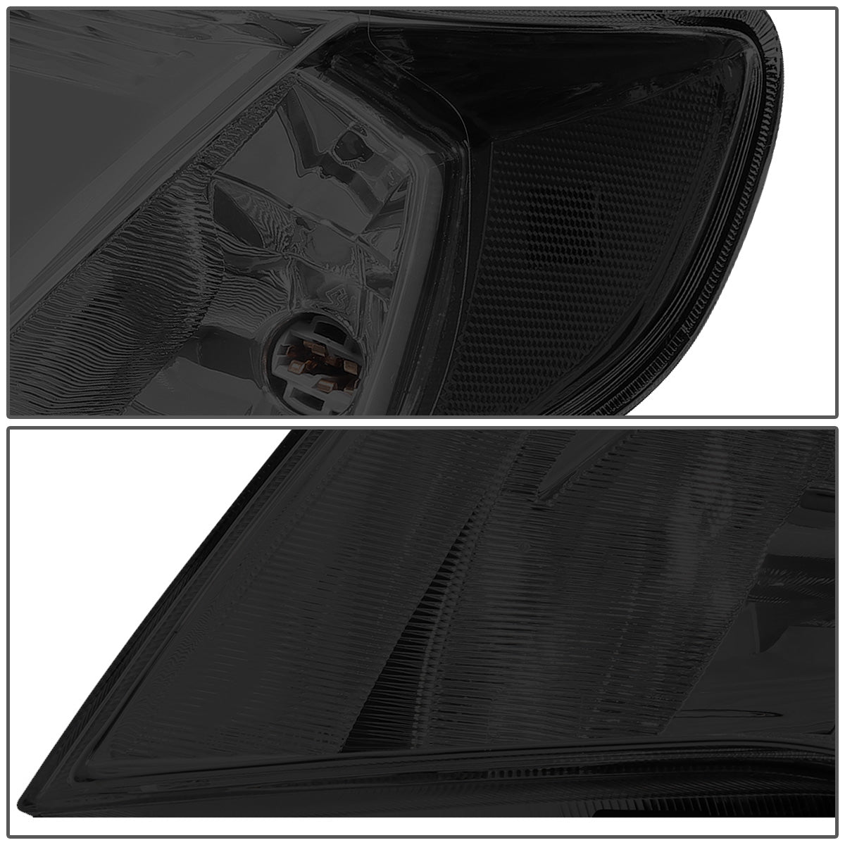 FAROS 09-13 SUBARU FORESTER - FITS MODELS W/ HALOGEN HEADLIGHTS ONLY - 9006 LOW BEAM / 9005 HIGH BEAM - SMOKE HOUSING / CLEAR CORNER