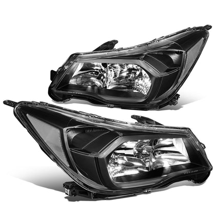 FAROS 14-16 SUBARU FORESTER - ONLY FITS MODELS W/ HALOGEN HEADLIGHTS - H11 LOW BEAM / 9005 HIGH BEAM / 7440 SIGNAL / 168 MARKER  - BLACK HOUSING / CLEAR CORNER