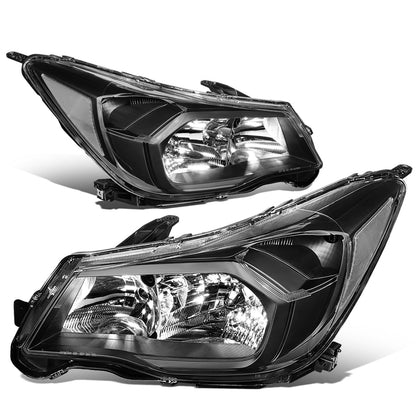 FAROS 14-16 SUBARU FORESTER - ONLY FITS MODELS W/ HALOGEN HEADLIGHTS - H11 LOW BEAM / 9005 HIGH BEAM / 7440 SIGNAL / 168 MARKER  - BLACK HOUSING / CLEAR CORNER