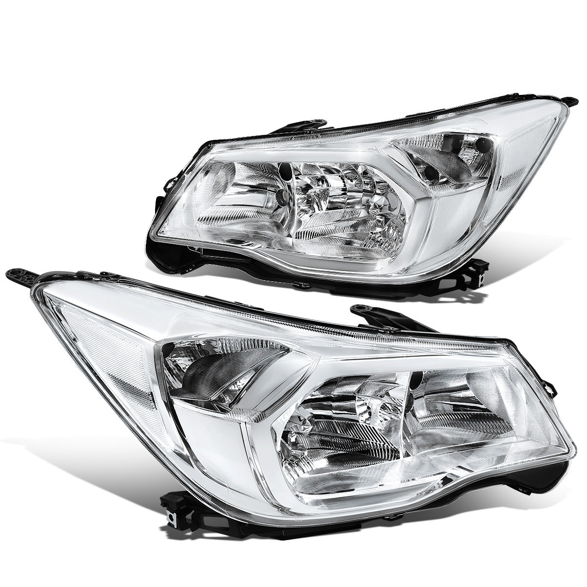 FAROS 14-16 SUBARU FORESTER - ONLY FITS MODELS W/ HALOGEN HEADLIGHTS - H11 LOW BEAM / 9005 HIGH BEAM / 7440 SIGNAL / 168 MARKER - CHROME HOUSING / CLEAR CORNER
