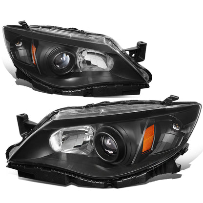 FAROS 08-11 SUBARU IMPREZA - FITS MODELS W/ FACTORY EQUIPPED HALOGEN HEADLIGHTS - DOES NOT FIT MODELS W/ FACTORY EQUIPPED HID HEADLIGHTS - OE STYLE - H11 LOW / 9005 HIGH / 1157A SIGNAL - BLACK HOUSING / AMBER CORNER