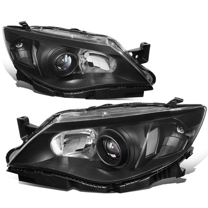 FAROS 08-11 SUBARU IMPREZA - FITS MODELS W/ FACTORY EQUIPPED HALOGEN HEADLIGHTS - DOES NOT FIT MODELS W/ FACTORY EQUIPPED HID HEADLIGHTS - OE STYLE - H11 LOW / 9005 HIGH / 1157A SIGNAL - BLACK HOUSING / CLEAR CORNER