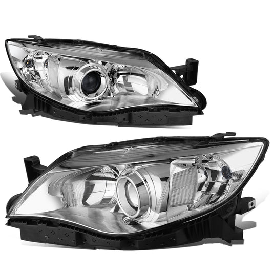 FAROS 08-11 SUBARU IMPREZA - FITS MODELS W/ FACTORY EQUIPPED HALOGEN HEADLIGHTS - DOES NOT FIT MODELS W/ FACTORY EQUIPPED HID HEADLIGHTS - OE STYLE - H11 LOW / 9005 HIGH / 1157A SIGNAL - CHROME HOUSING / CLEAR CORNER