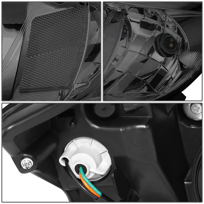 FAROS 08-11 SUBARU IMPREZA - FITS MODELS W/ FACTORY EQUIPPED HALOGEN HEADLIGHTS - DOES NOT FIT MODELS W/ FACTORY EQUIPPED HID HEADLIGHTS - OE STYLE - H11 LOW / 9005 HIGH / 1157A SIGNAL - CHROME HOUSING / SMOKED LENS / CLEAR CORNER