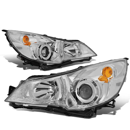 FAROS 10-14 SUBARU OUTBACK, LEGACY - PROJECTOR - 9005 HIGH BEAM / H1 LOW BEAM - CHROME HOUSING / CLEAR CORNER