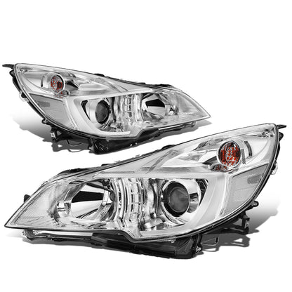 FAROS 10-14 SUBARU OUTBACK, LEGACY - PROJECTOR - 9005 HIGH BEAM / H1 LOW BEAM - CHROME HOUSING / CLEAR CORNER