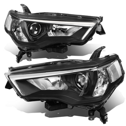 FAROS 14-20 TOYOTA 4RUNNER - PROJECTOR - H11 LOW BEAM / 9005 HIGH BEAM / 7444NA TURN SIGNAL - CHROME HOUSING / CLEAR CORNER