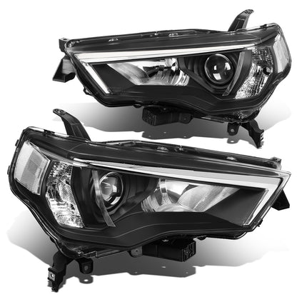 FAROS 14-20 TOYOTA 4RUNNER - PROJECTOR - H11 LOW BEAM / 9005 HIGH BEAM / 7444NA TURN SIGNAL - CHROME HOUSING / CLEAR CORNER