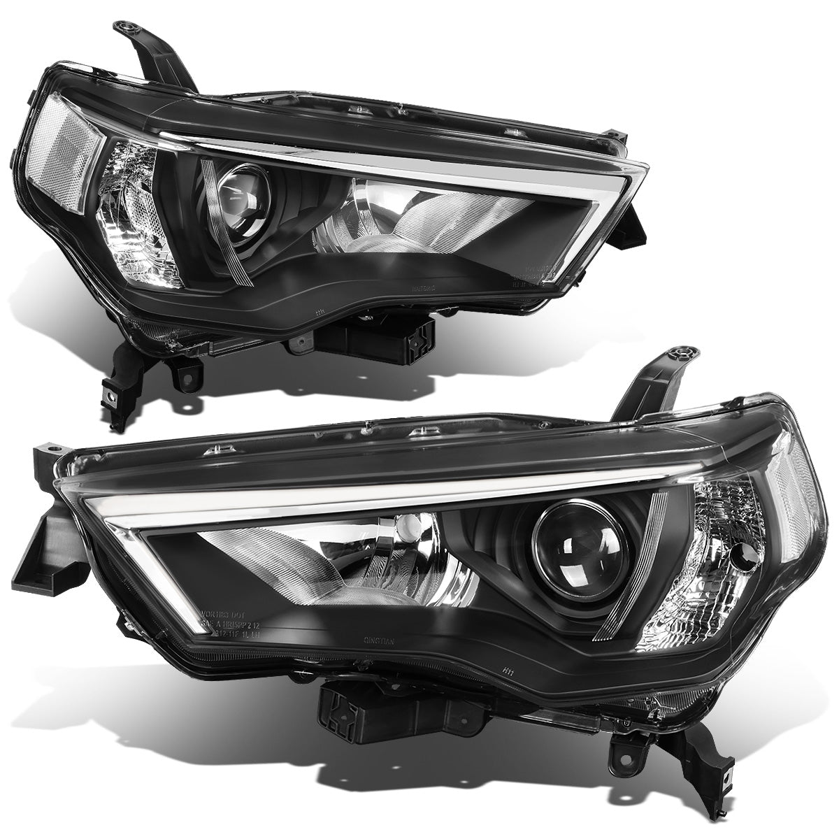 FAROS 14-20 TOYOTA 4RUNNER - PROJECTOR - H11 LOW BEAM / 9005 HIGH BEAM / 7444NA TURN SIGNAL - CHROME HOUSING / CLEAR CORNER