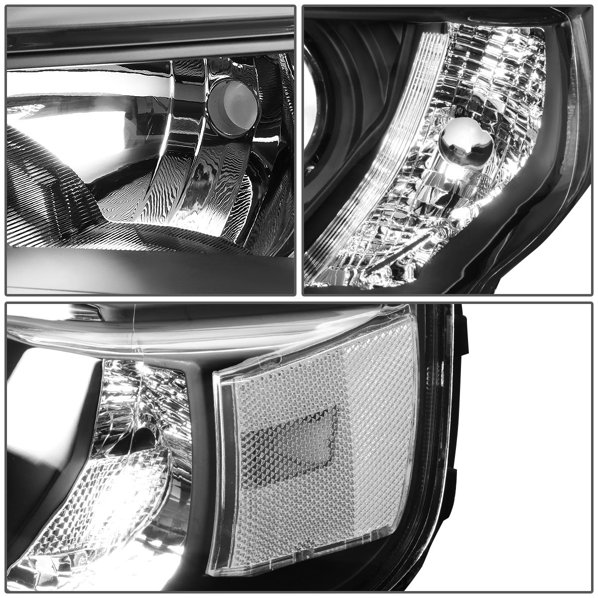 FAROS 14-20 TOYOTA 4RUNNER - PROJECTOR - H11 LOW BEAM / 9005 HIGH BEAM / 7444NA TURN SIGNAL - CHROME HOUSING / CLEAR CORNER