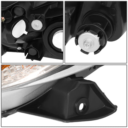 FAROS 02-04 TOYOTA CAMRY 4-DOOR - 9006 LOW BEAM / 9005 HIGH BEAM / 3457A TURN SIGNAL - CHROME HOUSING / CLEAR CORNER