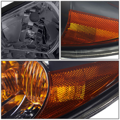 FAROS 02-04 TOYOTA CAMRY 4-DOOR - 9006 LOW BEAM / 9005 HIGH BEAM / 3457A TURN SIGNAL - CHROME HOUSING / AMBER CORNER