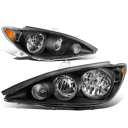 FAROS 05-06 TOYOTA CAMRY - 9006 LOW BEAM / 9005 HIGH BEAM / 4157NA TURN SIGNAL - BLACK HOUSING / AMBER CORNER