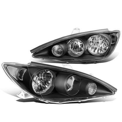 FAROS 05-06 TOYOTA CAMRY - 9006 LOW BEAM / 9005 HIGH BEAM / 4157NA TURN SIGNAL - BLACK HOUSING / CLEAR CORNER