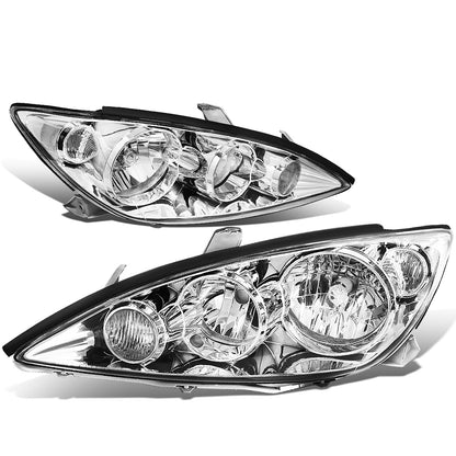 FAROS 05-06 TOYOTA CAMRY - 9006 LOW BEAM / 9005 HIGH BEAM / 4157NA TURN SIGNAL - CHROME HOUSING / CLEAR CORNE