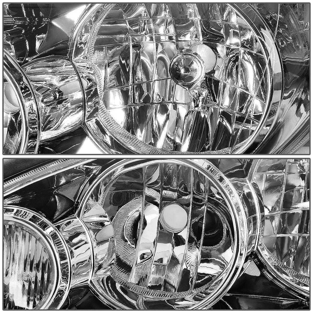 FAROS 05-06 TOYOTA CAMRY - 9006 LOW BEAM / 9005 HIGH BEAM / 4157NA TURN SIGNAL - CHROME HOUSING / CLEAR CORNE