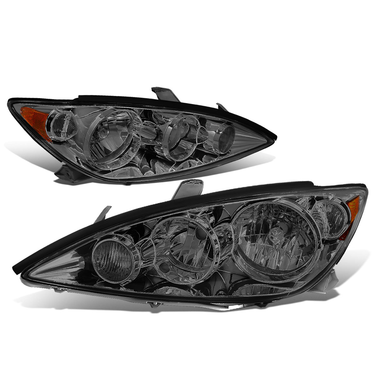 FAROS 05-06 TOYOTA CAMRY - 9006 LOW BEAM / 9005 HIGH BEAM / 4157NA TURN SIGNAL - SMOKE HOUSING / AMBER CORNER