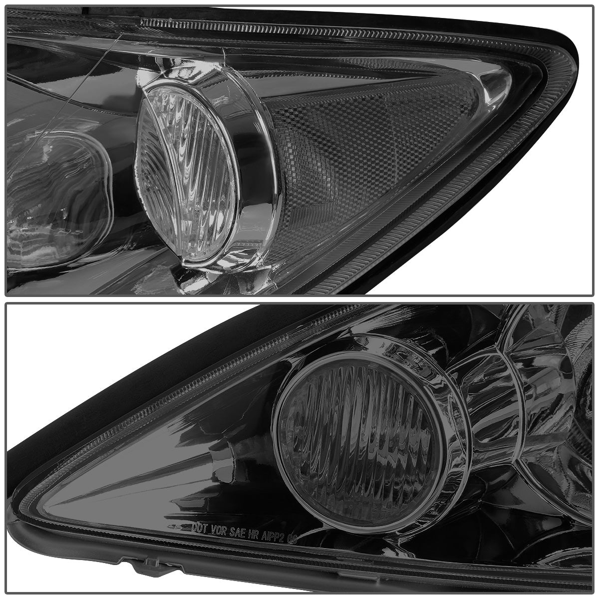 FAROS 05-06 TOYOTA CAMRY - 9006 LOW BEAM / 9005 HIGH BEAM / 4157NA TURN SIGNAL - SMOKE HOUSING / CLEAR CORNER