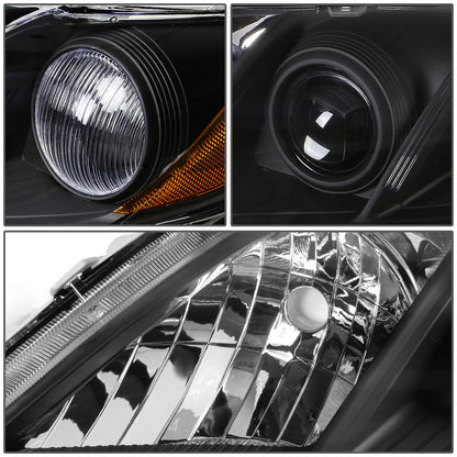 FAROS 07-09 TOYOTA CAMRY - H1 LOW BEAM / 9005 HIGH BEAM / 3457A TURN SIGNAL - BLACK HOUSING / AMBER CORNER