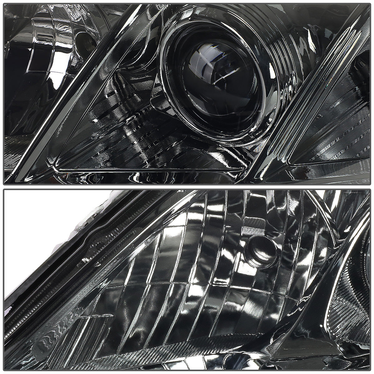 FAROS 07-09 TOYOTA CAMRY - H1 LOW BEAM / 9005 HIGH BEAM / 3457A TURN SIGNAL - SMOKE HOUSING / AMBER CORNER