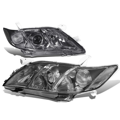 FAROS 07-09 TOYOTA CAMRY - H1 LOW BEAM / 9005 HIGH BEAM / 3457A TURN SIGNAL - SMOKE HOUSING / CLEAR CORNER