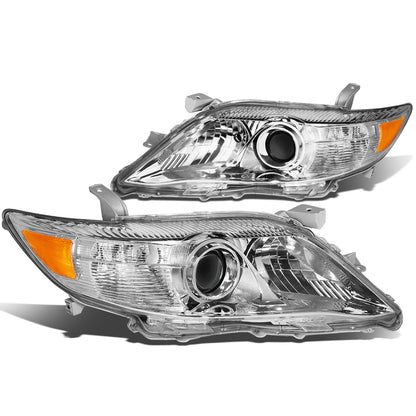 FAROS 10-11 TOYOTA CAMRY - PROJECTOR - H11 LOW BEAM / 9005 HIGH BEAM / 7440A TURN SIGNAL - CHROME HOUSING / AMBER CORNER