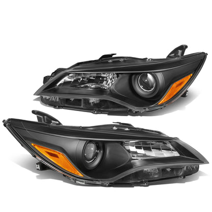 FAROS 15-17 TOYOTA CAMRY - FITS MODELS W/ HALOGEN HEADLIGHTS - PROJECTOR LOW BEAM - 9005 HIGH / H11 LOW BEAM - BLACK HOUSING / AMBER CORNER