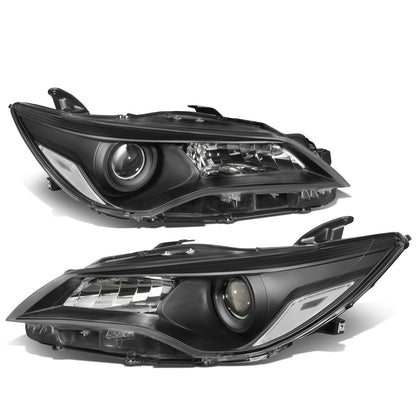 FAROS 15-17 TOYOTA CAMRY - FITS MODELS W/ HALOGEN HEADLIGHTS - PROJECTOR LOW BEAM - 9005 HIGH / H11 LOW BEAM - BLACK HOUSING / CLEAR CORNER