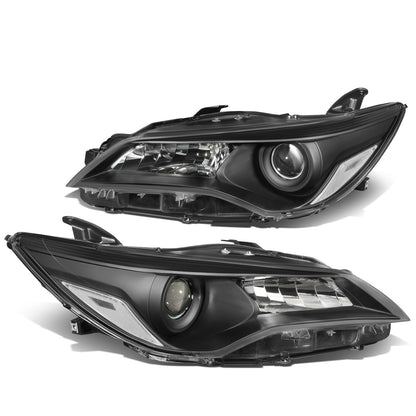 FAROS 15-17 TOYOTA CAMRY - FITS MODELS W/ HALOGEN HEADLIGHTS - PROJECTOR LOW BEAM - 9005 HIGH / H11 LOW BEAM - BLACK HOUSING / CLEAR CORNER