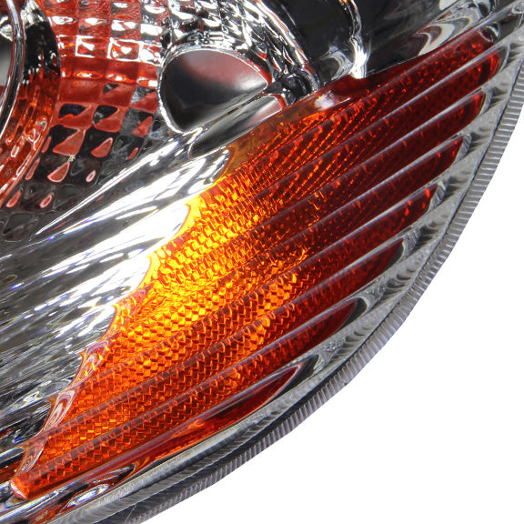 FAROS 03-08 TOYOTA COROLLA - 9006 LOW BEAM / 9005 HIGH BEAM / 3157A TURN SIGNAL - CHROME HOUSING / AMBER CORNE