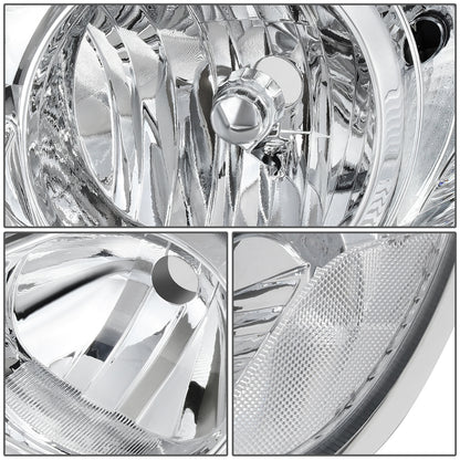 FAROS 03-08 TOYOTA COROLLA - 9006 LOW BEAM / 9005 HIGH BEAM / 3157A TURN SIGNAL - CHROME HOUSING / CLEAR CORNER