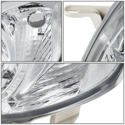 FAROS 03-08 TOYOTA COROLLA - 9006 LOW BEAM / 9005 HIGH BEAM / 3157A TURN SIGNAL - CHROME HOUSING / CLEAR CORNER