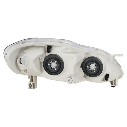 FAROS 03-08 TOYOTA COROLLA - 9006 LOW BEAM / 9005 HIGH BEAM / 3157A TURN SIGNAL - CHROME HOUSING / CLEAR CORNER