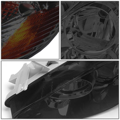 FAROS 03-08 TOYOTA COROLLA - 9006 LOW BEAM / 9005 HIGH BEAM / 3157A TURN SIGNAL - SMOKE HOUSING / AMBER CORNER