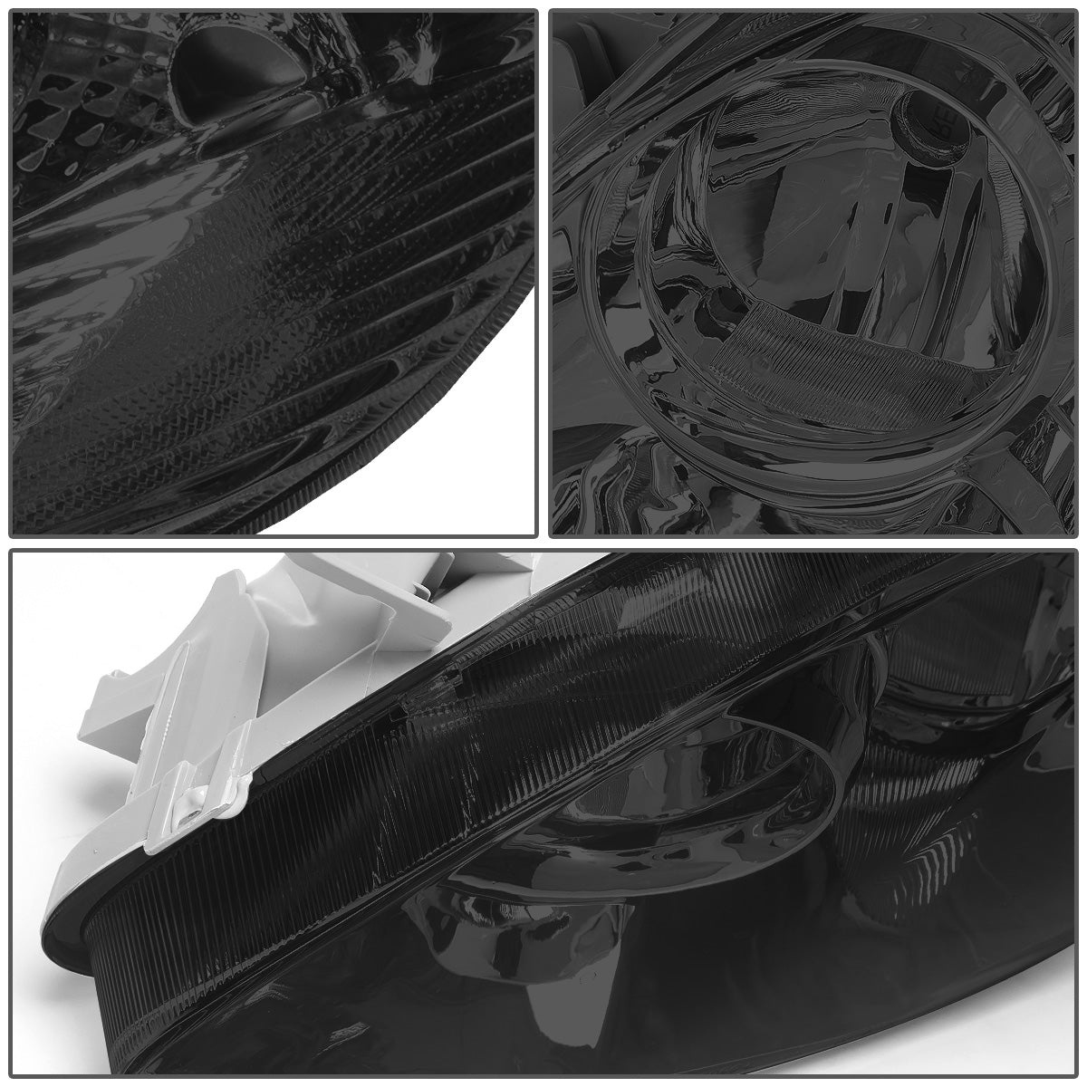 FAROS 03-08 TOYOTA COROLLA - 9006 LOW BEAM / 9005 HIGH BEAM / 3157A TURN SIGNAL - SMOKE HOUSING / CLEAR CORNER