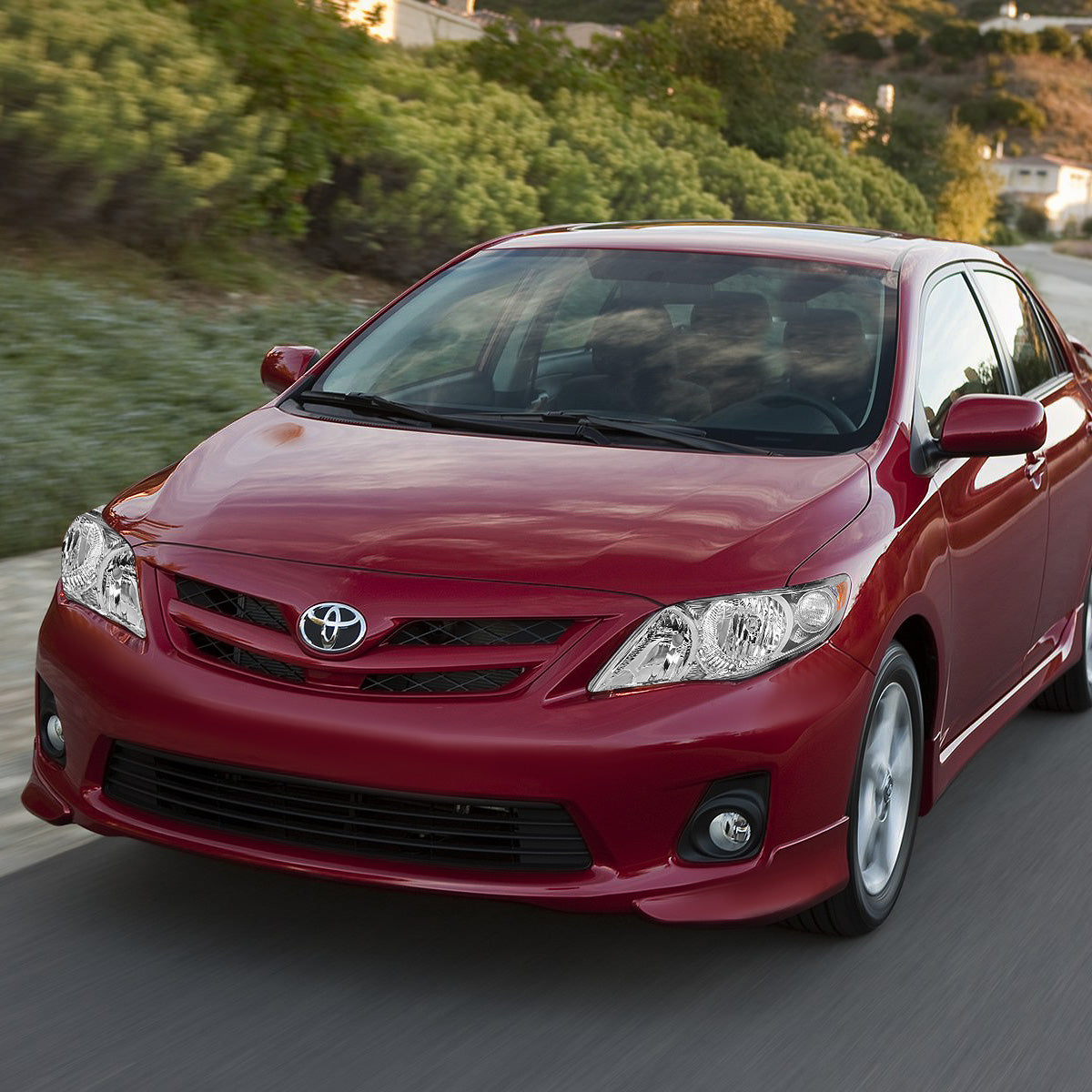 FAROS 09-10 TOYOTA COROLLA - 9006 LOW BEAM / 9005 HIGH BEAM / 3457A TURN SIGNAL - CHROME HOUSING / AMBER CORNER