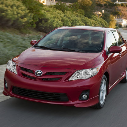 FAROS 09-10 TOYOTA COROLLA - 9006 LOW BEAM / 9005 HIGH BEAM / 3457A TURN SIGNAL - CHROME HOUSING / AMBER CORNER