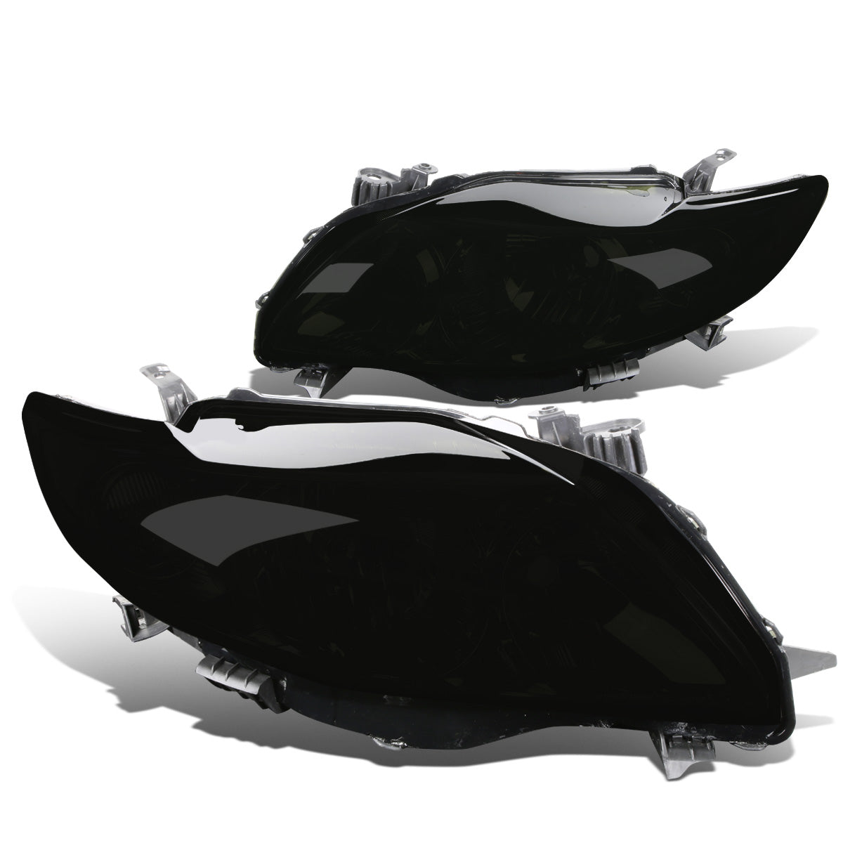 FAROS 09-10 TOYOTA COROLLA - 9006 LOW BEAM / 9005 HIGH BEAM / 3457A TURN SIGNAL - SMOKE HOUSING / AMBER CORNER