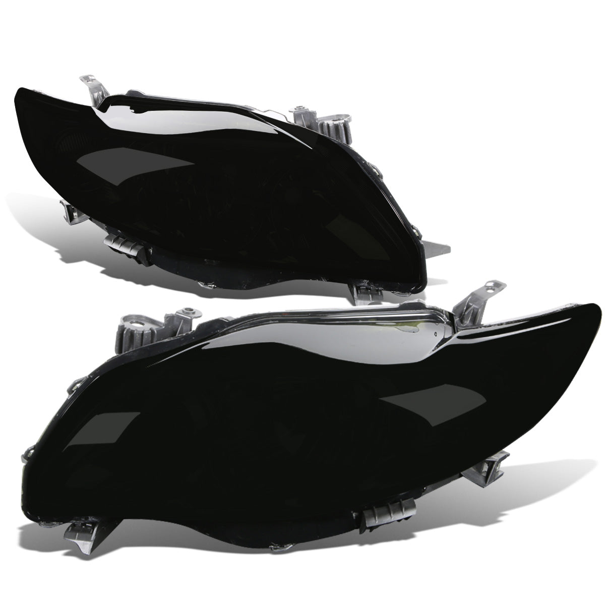 FAROS 09-10 TOYOTA COROLLA - 9006 LOW BEAM / 9005 HIGH BEAM / 3457A TURN SIGNAL - SMOKE HOUSING / AMBER CORNER