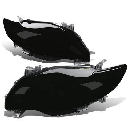 FAROS 09-10 TOYOTA COROLLA - 9006 LOW BEAM / 9005 HIGH BEAM / 3457A TURN SIGNAL - SMOKE HOUSING / CLEAR CORNER