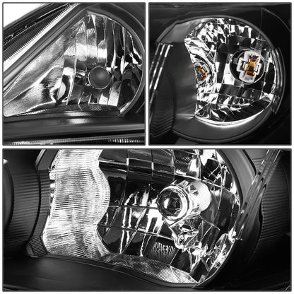 FAROS 11-13 TOYOTA COROLLA - 9006 LOW BEAM / 9005 HIGH BEAM / 3457A TURN SIGNAL - BLACK HOUSING / AMBER CORNER