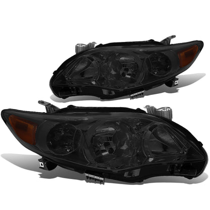 FAROS 11-13 TOYOTA COROLLA - 9006 LOW BEAM / 9005 HIGH BEAM / 3457A TURN SIGNAL - SMOKE HOUSING / AMBER CORNER