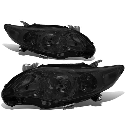 FAROS 11-13 TOYOTA COROLLA - 9006 LOW BEAM / 9005 HIGH BEAM / 3457A TURN SIGNAL - SMOKE HOUSING / CLEAR CORNER
